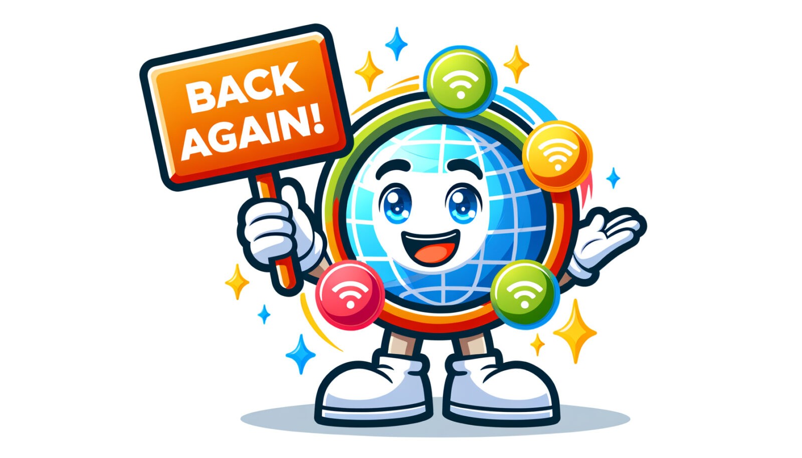 Web mascot wieder da!