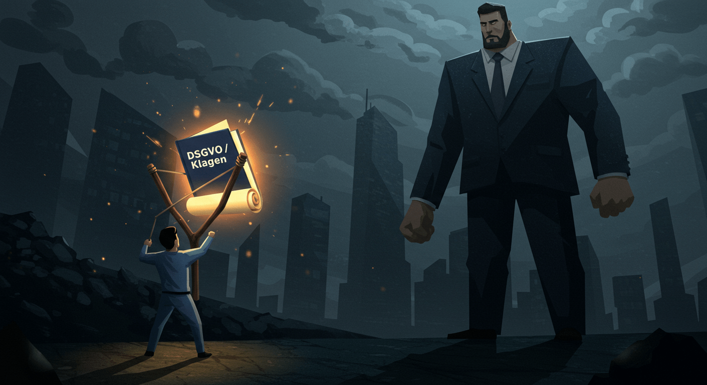Dsgvo klagen ist wie david gegen goliath