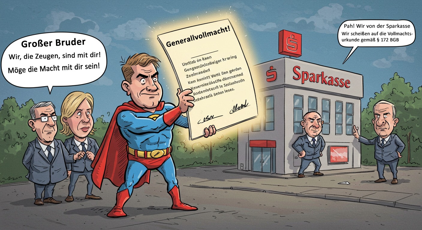 Die generalvollmacht hat bestand
