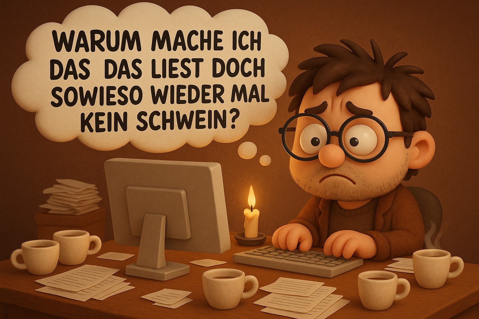 Auhtor verzweifelt wozu gebe ich mir die mühe