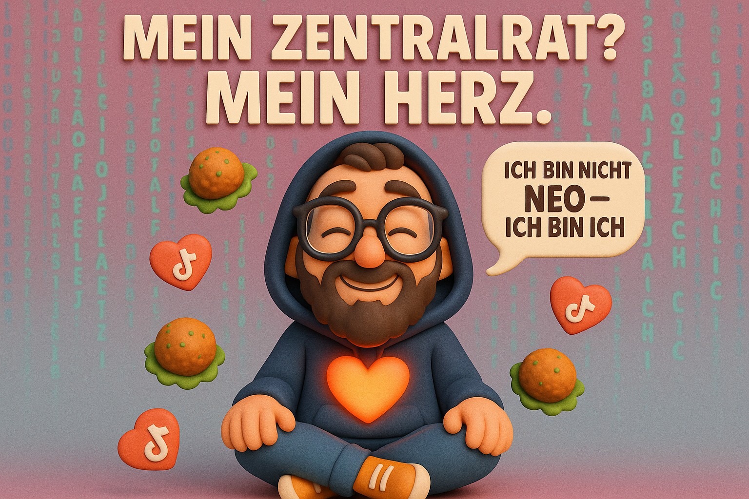 Fröhliche matrix fantasie ich bin ich
